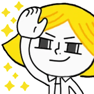 👩 cartone animato, personaggio, adesivo, brillantini telegram sticker