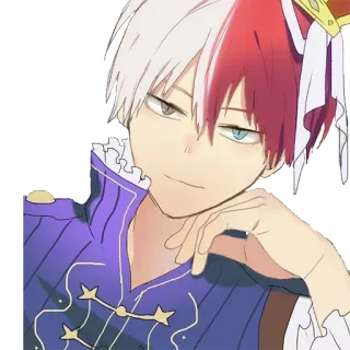 😏 Shoto Todoroki My Hero Academia Anime, Manga, Fanart, Shoto Todoroki, My Hero Academia whatsapp sticker