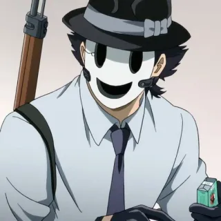 🚬 Sniper Mask High-Rise Invasion anime, sniper, mask, high-rise invasion, character telegram sticker