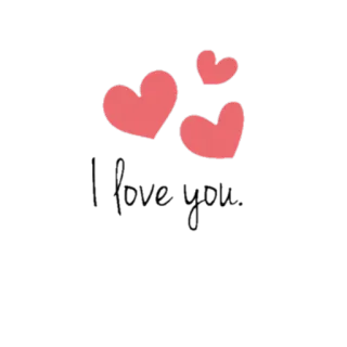 😍 I <3 you, babe сердца, любовь, романтика, нежность, день святого валентина telegram sticker