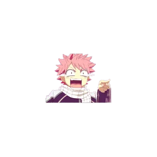 😂 Natsu Dragneel Fairy Tail Anime, Fairy Tail, Natsu, Natsu Dragneel, cabelo rosa, mago whatsapp sticker