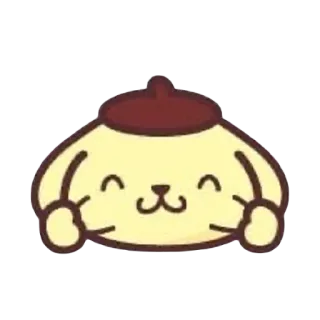 🍮 PomPomPurin cartoon, cute, kawaii, dog, Pompompurin, Sanrio telegram sticker