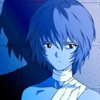 😶 Rei Ayanami Neon Genesis Evangelion アニメ, キャラクター, 綾波レイ, 新世紀エヴァンゲリオン telegram sticker