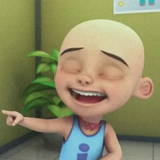 🌝 Upin Upin & Ipin cartone animato, Upin & Ipin, personaggio, illustrazione, sorriso, ragazzo telegram sticker