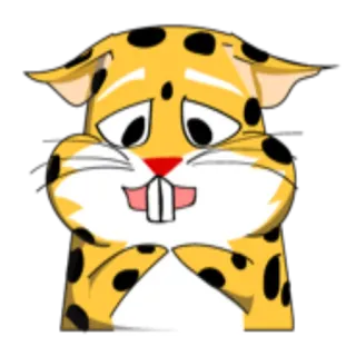 😞 hamster, binatang, sedih, imut, kartun telegram sticker