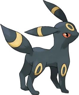 👀 Umbreon Pokemon pokemon, umbreon, tipe dark, video game, makhluk whatsapp sticker