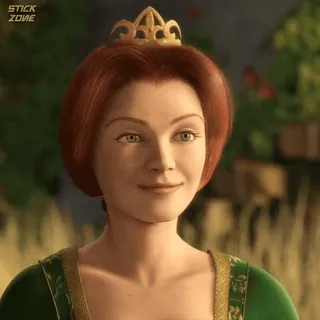 🫑 Princess Fiona Shrek princesse, ogre, animé, film, Fiona telegram sticker