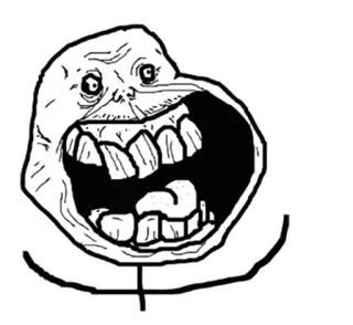 ® Meme, Rage Comic, Meme da internet, Engraçado, Lol telegram sticker