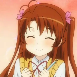 😊 Ragazza anime, Felice, Carino/Cute, Anime telegram sticker