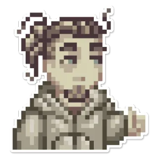 👍 Pixel art, Pulgar arriba, Aprobación, Bien, Positivo, Me gusta telegram sticker