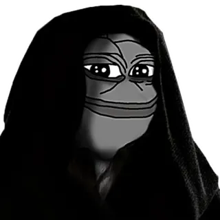 ☠ Pepe the Frog Pepe, frog, meme, hood, internet culture whatsapp sticker