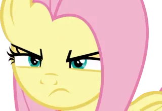 🤨 Fluttershy My Little Pony pony, cartoon, animation, Fluttershy, My Little Pony, cute, animal, horse telegram sticker