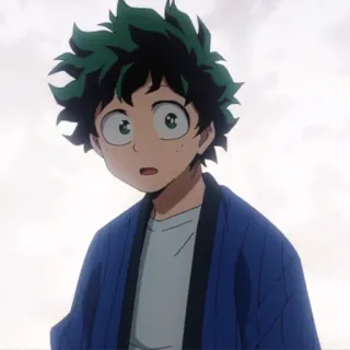 🥦 Izuku Midoriya My Hero Academia anime, manga, my hero academia, izuku midoriya, deku, hero, character, cartoon telegram sticker