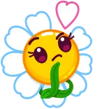 🤔 Bunga, Emoji, Kartun, Lucu, Hati whatsapp sticker