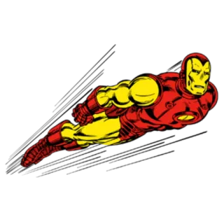 😶 Iron Man супергерой, marvel, комиксы, полёт, ironman telegram sticker