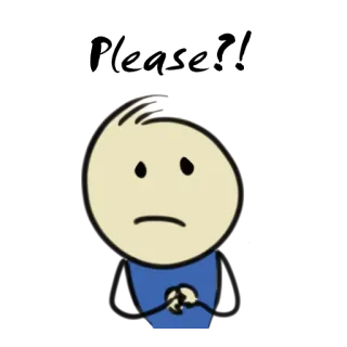 😟 AHSHIT naklejka, kreskówka, wyrażenie, frustracja, rozczarowanie, irytacja telegram sticker