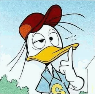 😐 cartoni animati, Paperino, Disney, personaggio, sciocco, adesivo whatsapp sticker