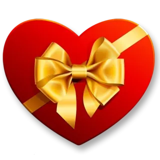 😶 coeur, amour, cadeau, saint valentin, présent, rouge, noeud telegram sticker