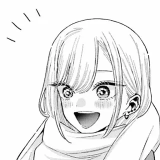 😃 Anime, Manga, Dessin animé, Fille, Mignon, Portrait telegram sticker