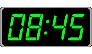 📟 08:45 clock, time, digital, numbers telegram sticker
