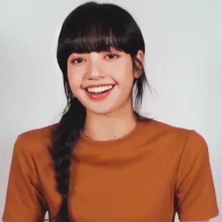 🖤 Lisa person, woman, smile, kpop, idol, singer, Blackpink whatsapp sticker