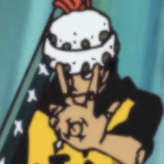 🤌 Trafalgar Law One Piece Trafalgar Law, One Piece, Anime, Manga, Naklejka, Postać whatsapp sticker