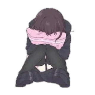 anime girl cute #2 whatsapp stickers