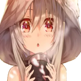 🥛 Anime, Niedlich, Mädchen, Charakter telegram sticker