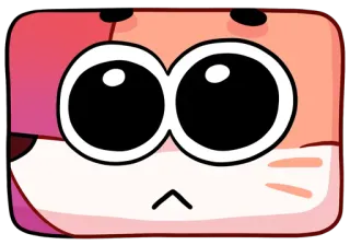 🥺 cartoon, cute, animal, square, cat telegram sticker