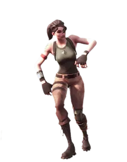 👏 fortnite, danse, personnage, jeu, femme telegram sticker