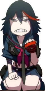 😬 Ryuko Matoi Kill la Kill anime, Kill la Kill, Ryuko Matoi, stanco whatsapp sticker