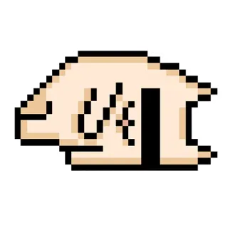😎 middle finger, offensive gesture, pixel art whatsapp sticker