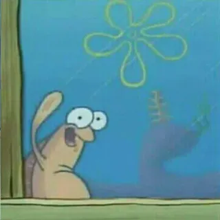 🤗 Gary the Snail Spongebob Squarepants Мультфильм, Nickelodeon, Смешной, Испуганный, Улитка, Питомец telegram sticker