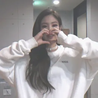 🦁 Vogue vrouw, hart, vogue, trui, Koreaans telegram sticker