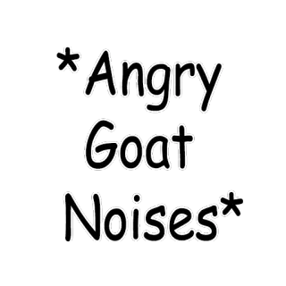 😠 Angry Goat Noises коза, злой, звуки, животное, мем, смешной telegram sticker