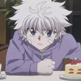 😑 Killua Hunter x Hunter Anime, Cartoon, Charakter, Killua, Hunter x Hunter, Süß, Kawaii telegram sticker