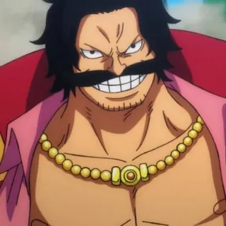 😁 Gol D. Roger One Piece Anime, Manga, Pirate, Personnage, One Piece, Gol D Roger, Roger telegram sticker
