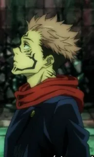 🙁 Yuji Itadori Jujutsu Kaisen アニメ, マンガ, キャラクター, 呪術廻戦, 虎杖悠仁, 少年 telegram sticker