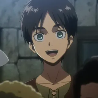 🌟 Eren Yeager Attack on Titan Eren Yeager, Attack on Titan, Anime, Personagem, Mangá telegram sticker