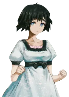 ☹️ Mayuri Shiina Steins;Gate Anime, Personaje, Chica, Mayuri Shiina, Steins;Gate telegram sticker