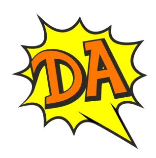 😋 DA exclamation, BD, bang, pop, bulle, onomatopée telegram sticker