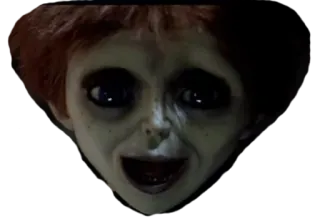 😦 Chucky Child's Play horror, pop, eng, film, griezelig telegram sticker