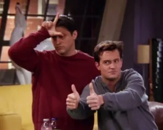 🥪 Friends amis, série tv, loser, pouce levé, comédie telegram sticker