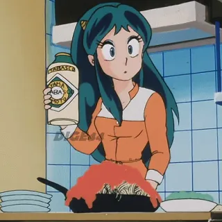 @STIKERFORALL URUSEI YATSURA LUM LAMU' PHOTO STICKERS telegram stickers