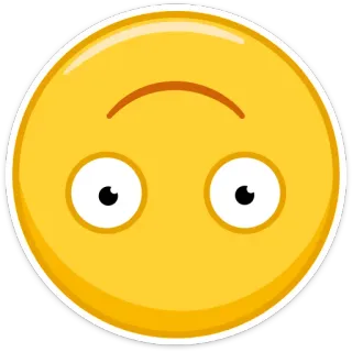 🙃 Emoji, Ondersteboven, Smiley telegram sticker