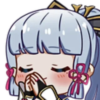 🙏 Kamisato Ayaka Genshin Impact Anime, Chibi, Fofo, Gaming, Genshin Impact telegram sticker