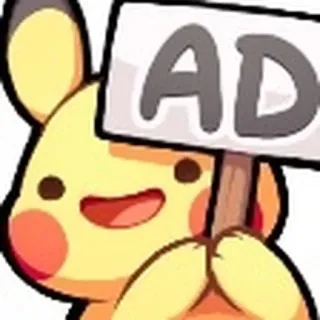 🪧 AD adesivo, pokemon, pubblicità telegram sticker