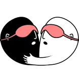 Yin&Yang telegram stickers