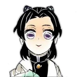 🦋 Shinobu Kocho Demon Slayer Аниме, Клинок, рассекающий демонов, Шинобу Кочо, Манга, Персонаж whatsapp sticker