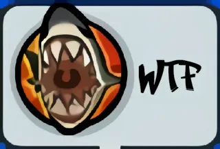 🖕 WTF shark, mouth, wtf, expression whatsapp sticker